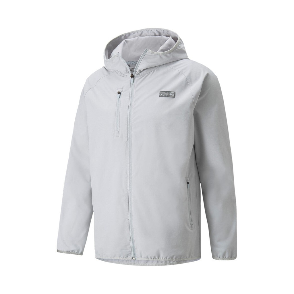 MENS PUMA EGW HOODED HIGH RISE JACKET - HEATHER