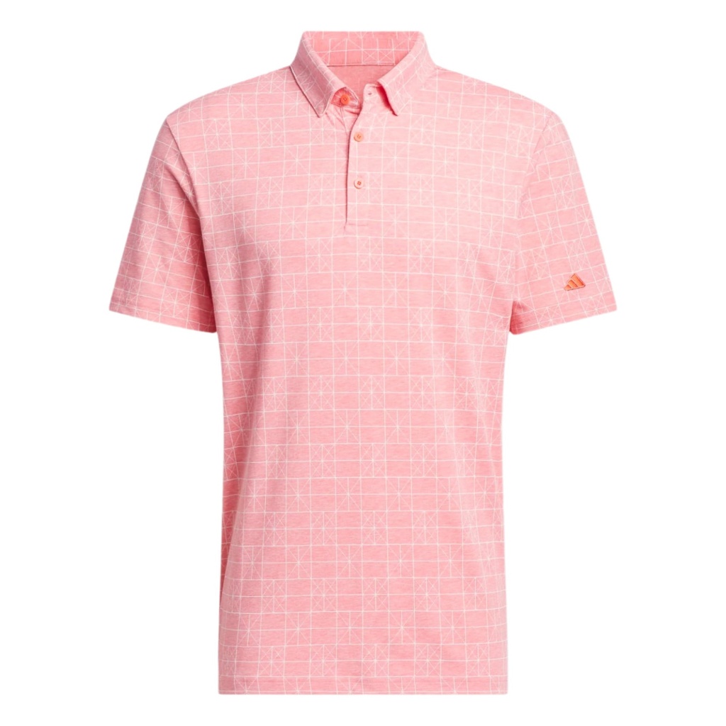 [IQ2923S] Adidas Mens Golf Shirt | Novelty Polo (S)