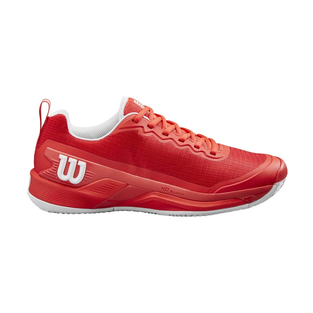 Wilson Mens Footwear | Rush Pro 4.5 Clay Red - Red - Wh