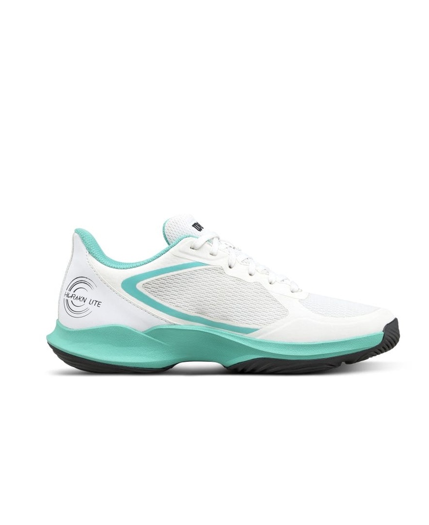 [WRS334970E050] Wilson Padel Footwear | Ladies Hurakn Lite White - Turquoise - Black (UK5)