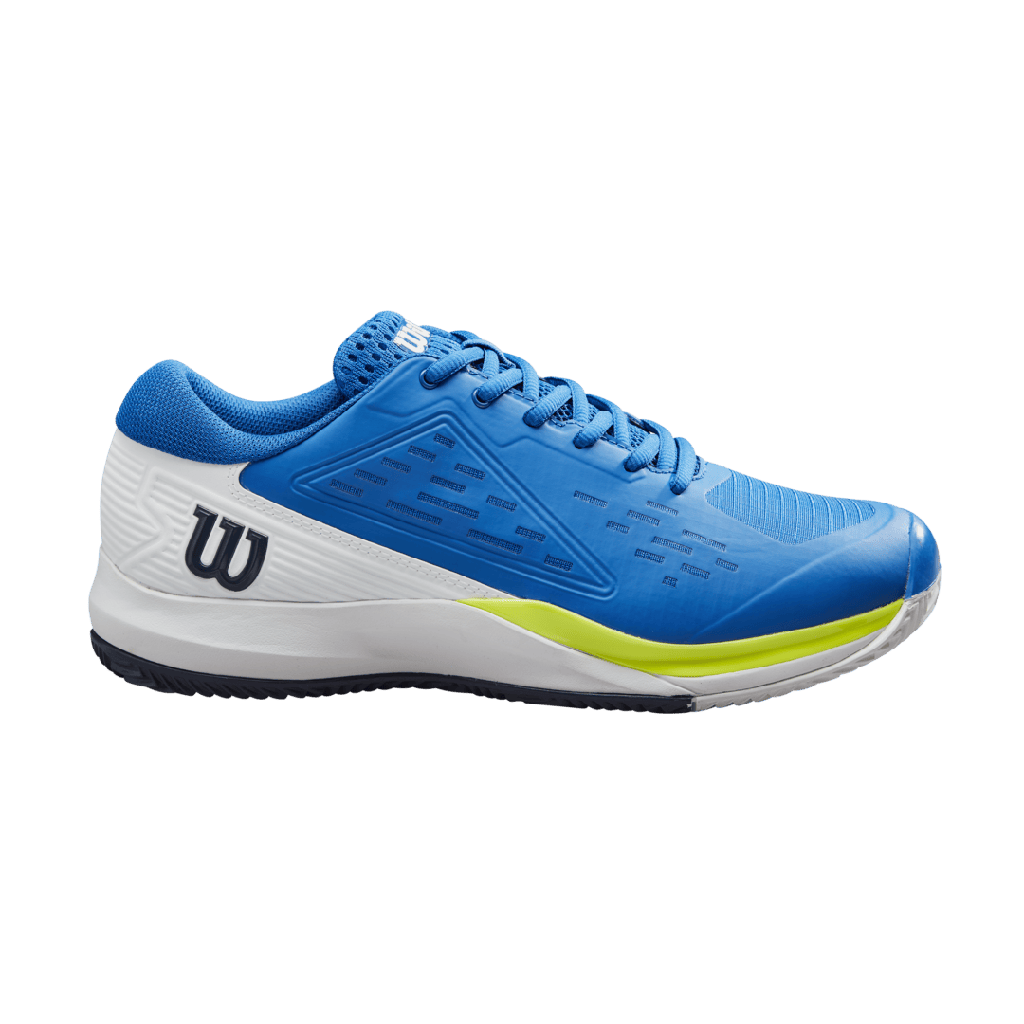 Wilson Mens Footwear | Rush Pro Ace Clay Lapis Blue - White - Safety Yellow