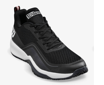 Wilson Padel Footwear | Mens Rush Pro Lite Black - Ebony - White