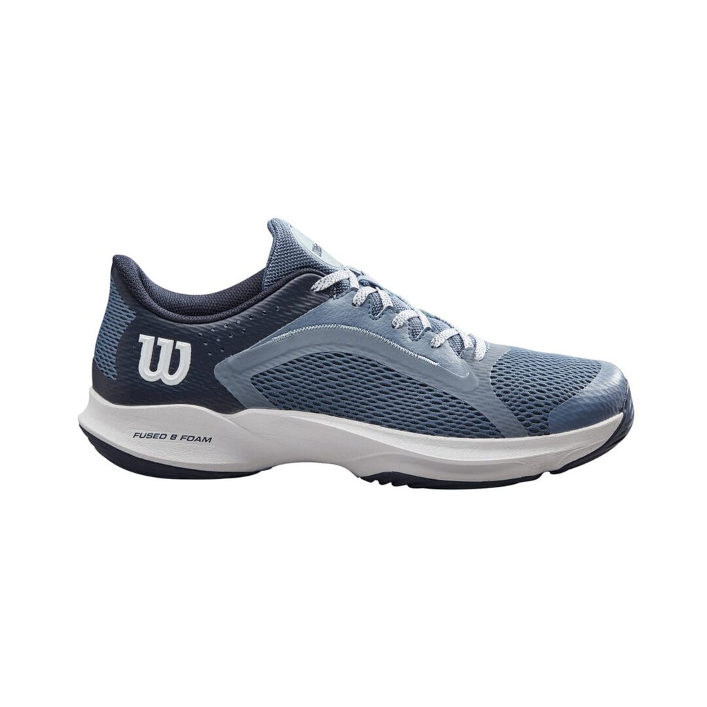 [WRS331190E065] Wilson Padel Footwear | Ladies Hurakn 2.0 China Blue - White - Navy Blazer (UK6.5)