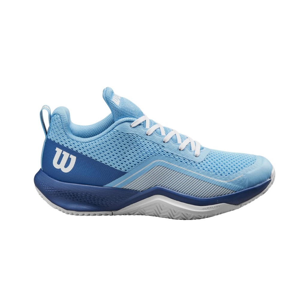 Wilson Padel Footwear | Ladies Rush Pro Lite Bonnie Blue - Deja Vu Blue - White