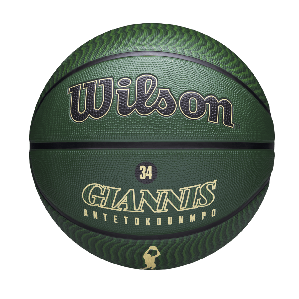 [TS074] Wilson Team Sports | Basketball | NBA Basketball NBA Player Icon Giannis Outdoor Basketball Size 7 TS074