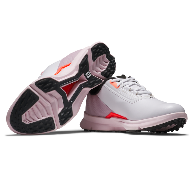Footjoy Womens Golf Shoes | Fuel | White-Pink-Coral 8c