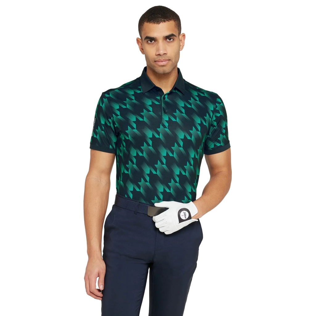 [D01001198765-M] Galvin Green Mens Golf Shirt | Miles | Navy-Golf Green (M)