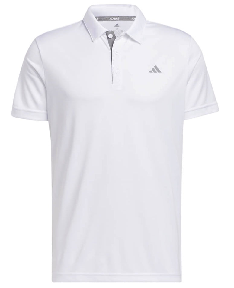 [IA5447S] Adidas Mens Golf Shirt | Drive Polo | White (S)