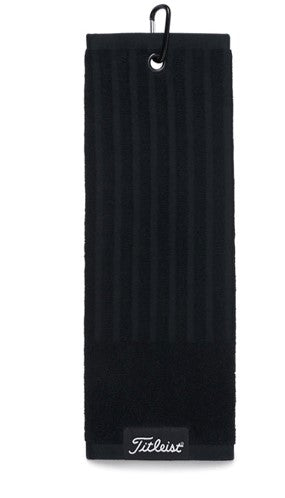 [TA22PTFCTE-0] Titleist Golf Towel | Tri-Fold Cart (Black)