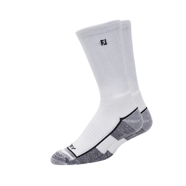 [17022H2] Footjoy Mens Golf Socks | Prodry Crew (Black)