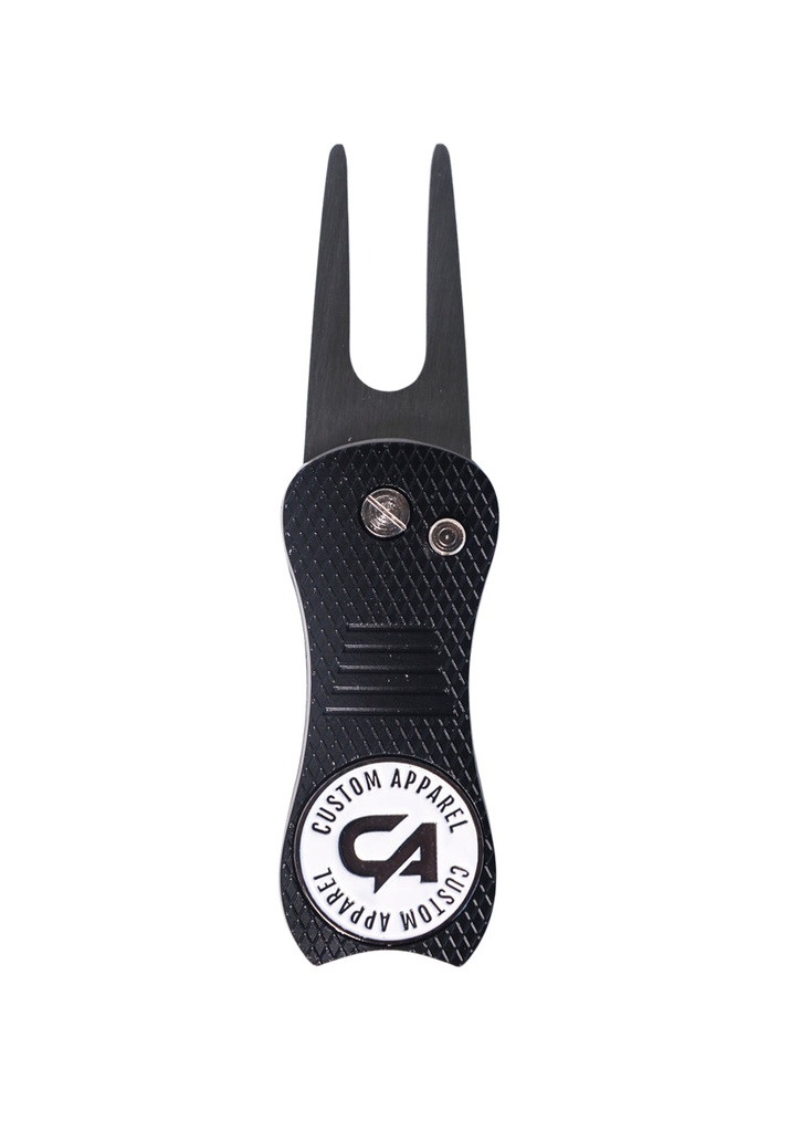 [CAPRBM02] Custom Apparel Repairer Ball Marker | Divot Tool (Black)