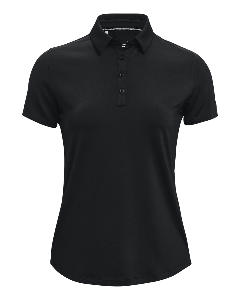 [1363949-001-S] Under Armour Womens Golf Shirt | Zinger (Black, S)