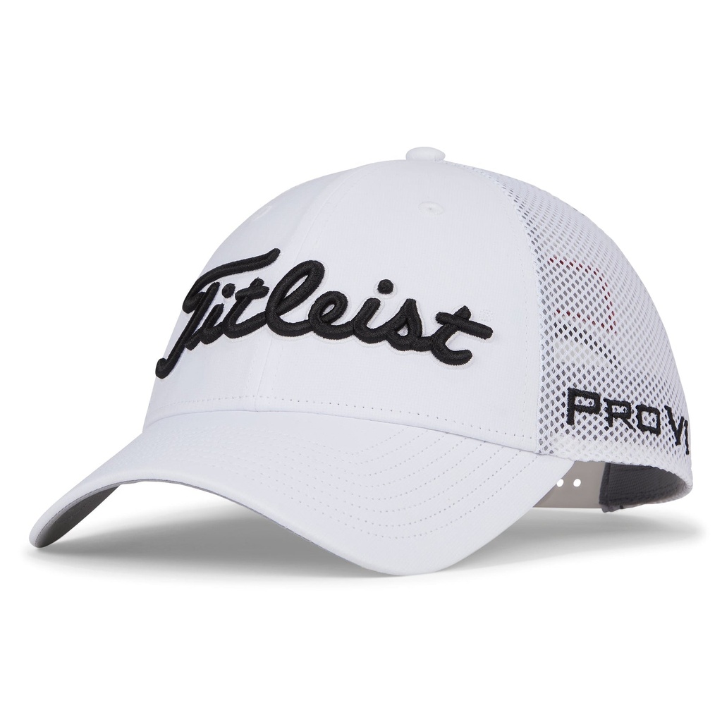 [TH23ATPME1011] Titleist Golf Cap | Tour Performance Meshback (White/Black)
