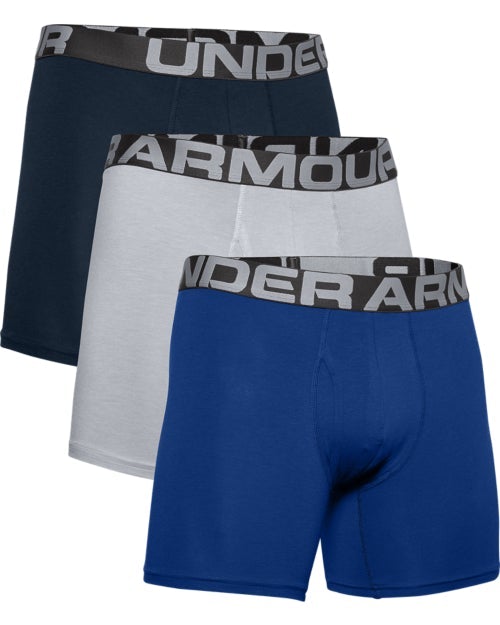 [1383891-001M] Under Armour Mens Boxers | Charged Jocks 3Pack (Black, Medium)