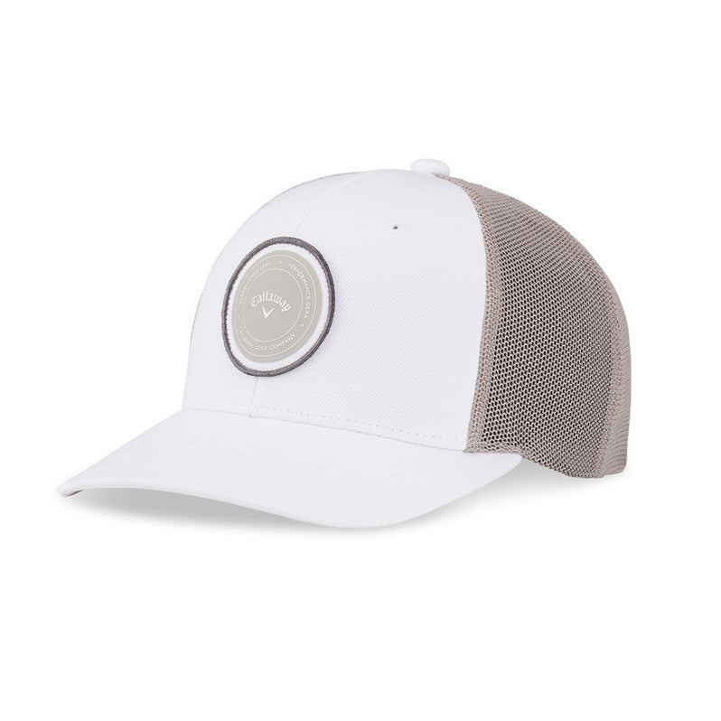[4001405G-02] Callaway Mens Golf Cap | Playing Through | Trucker White