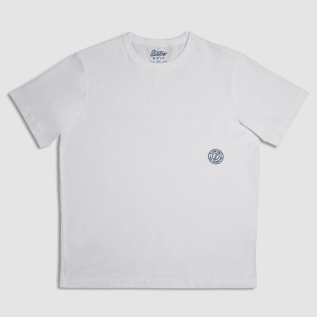 Slater Golf Mens T-Shirt | Lifestyle | Sink It In | White