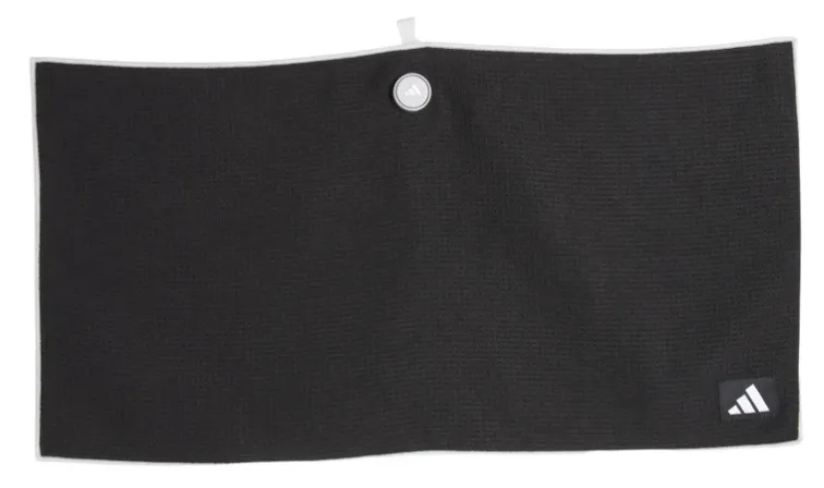 [JZ2918] Adidas Golf Towel | Magnetic Players | Black