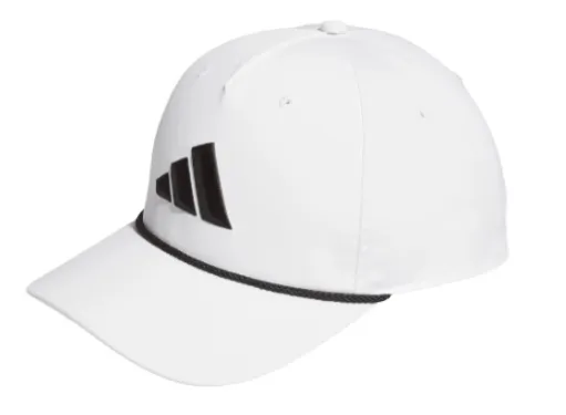 [JZ9745] Adidas Mens Cap | Performance Tour 5 Panel | White-Black