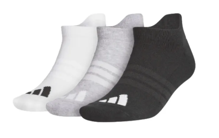 [KC4549558] Adidas Socks | Ankle | 3 Pack | White-Grey-Black (5.5 to 8)