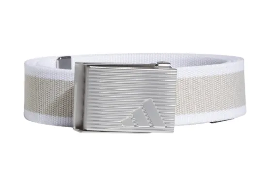 Adidas Womens Golf Belt | Stripe Webbing | White