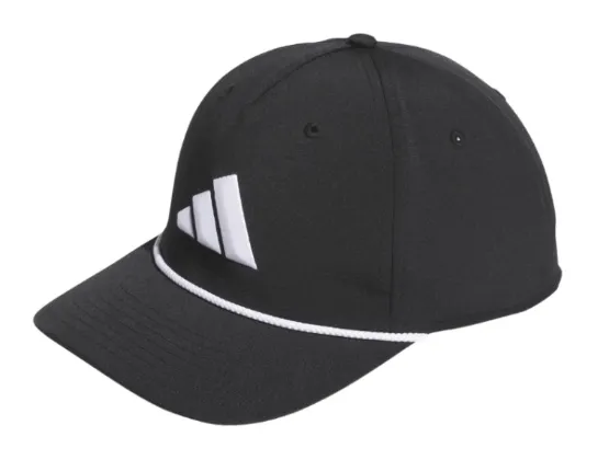 [KB6945] Adidas Mens Cap | Performance Tour 5 Panel | Black-White