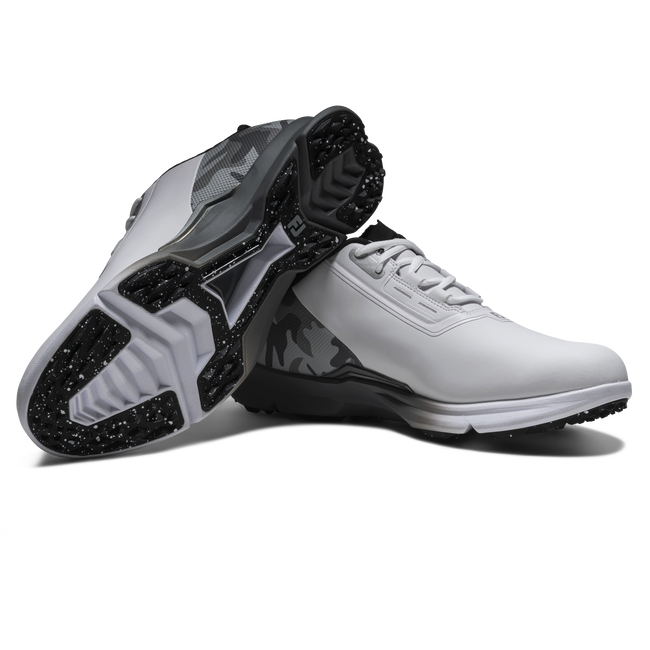 [HOS-1455] Footjoy Mens Golf Shoes | Fuel | White-Grey-Black (UK6)