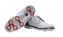 Footjoy Mens Golf Shoes | Traditions Blucher | White-Black-Red