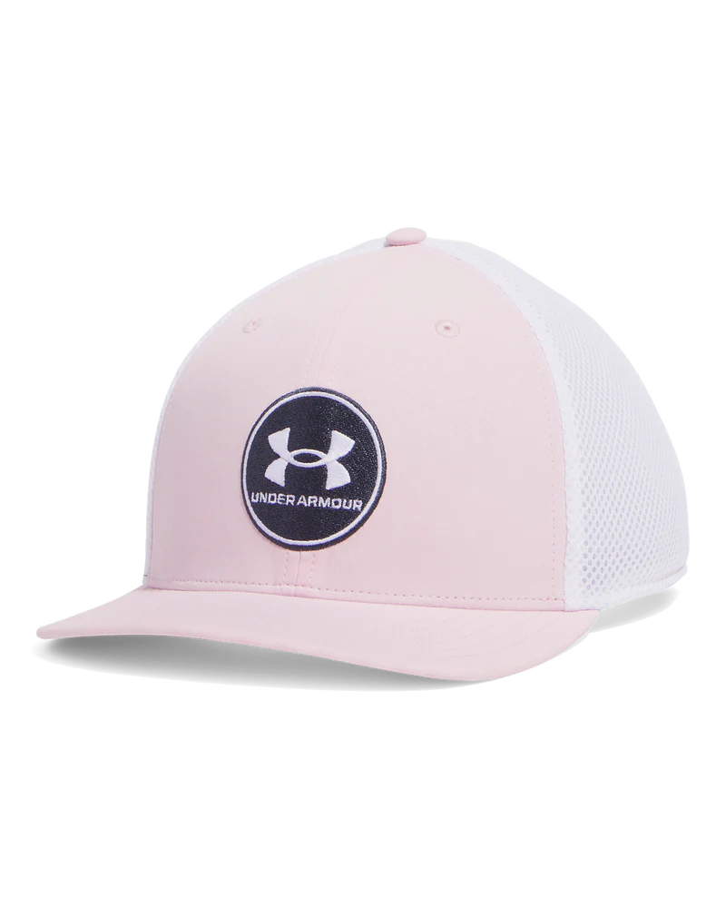 [1389887-647-L/XL] Under Armour Mens Cap | Chill Drive Low Stretch Fit | Prime Pink (L/XL)