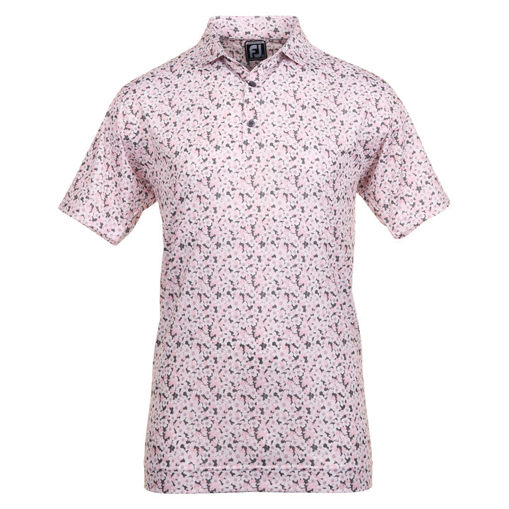 Footjoy Mens Golf Shirt | Primrose Lisle | Pink
