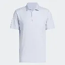 Adidas Mens Golf Shirt | Performance Textured Polo | White
