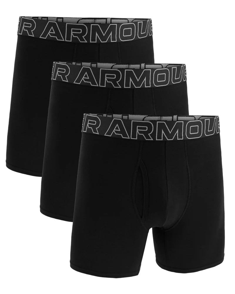 Under Armour Mens Boxers | Solid Briefs 3Pack | Castlerock