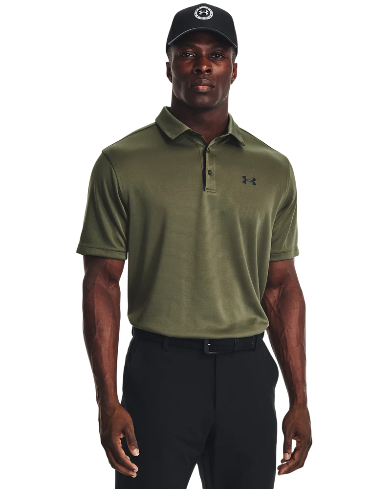 Under Armour Mens Golf Shirt | Tech Polo | Marine OD Green