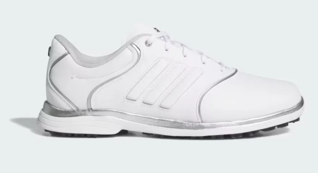 Adidas Womens Golf Shoes | ALPHAFLEX ZOYSIA | White/White/Silver