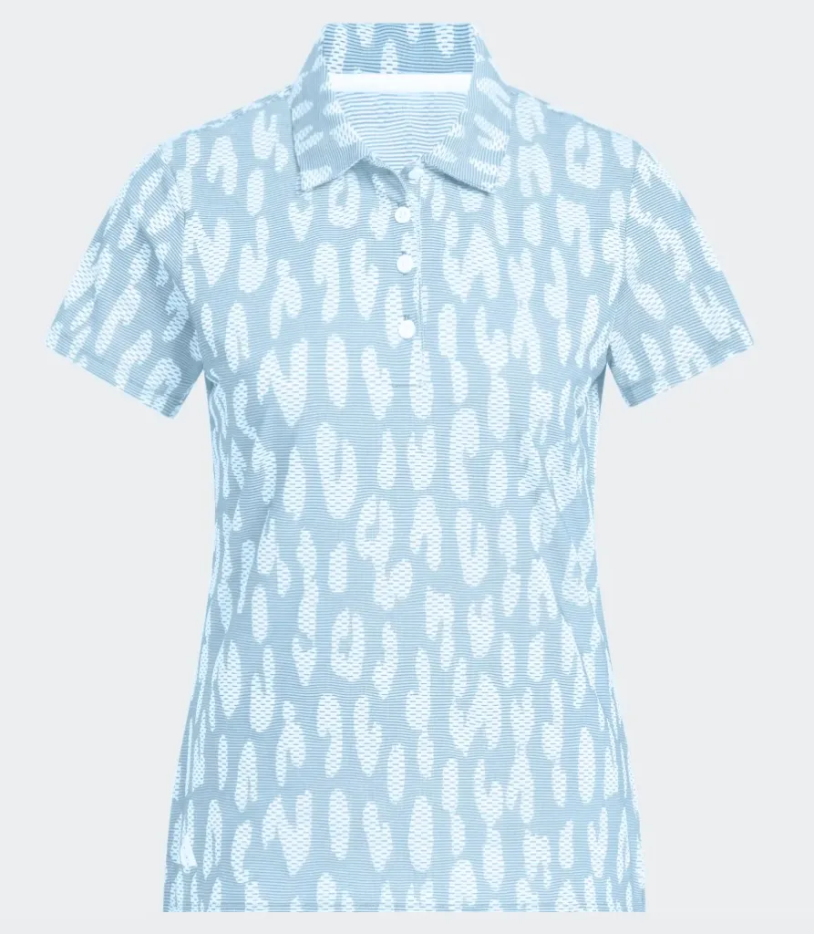 [KC2069S] Adidas Womens Golf Shirt | ULTIMATE365 JACQUARD CLIMACOOL POLO (S)
