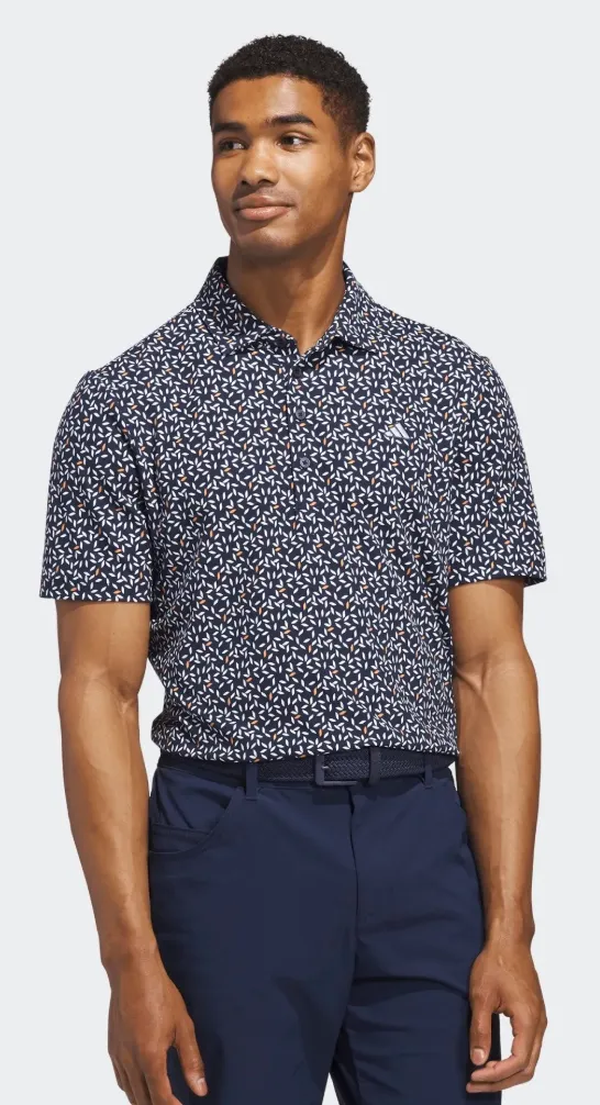 [KF0350S] Adidas Mens Golf Shirt | ULTIMATE365+ SOFT PRINT POLO (S)