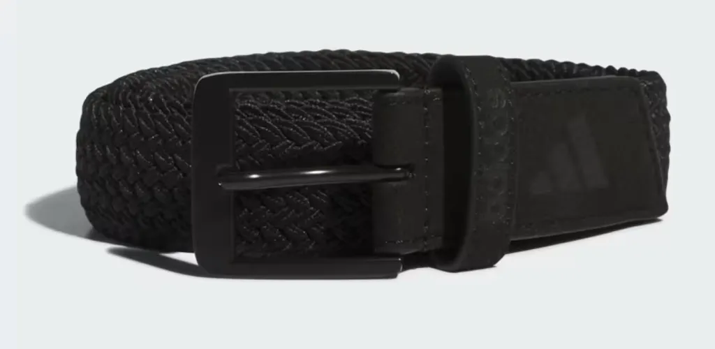 [JZ2908L/XL] Adidas Golf Belt | BRAID STRETCH BELT | Black (L/XL)