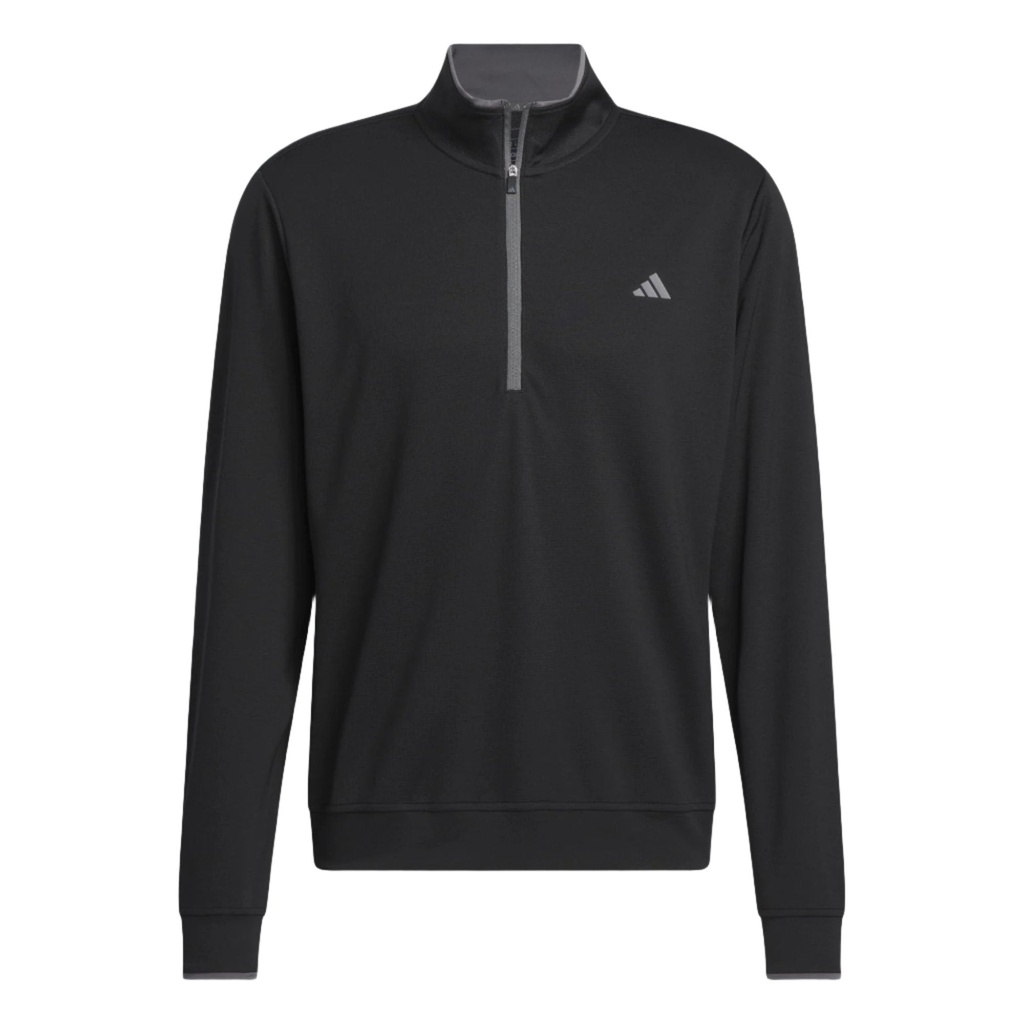 Adidas Mens Golf Jersey | Lightweight 1-4 Zip | Black