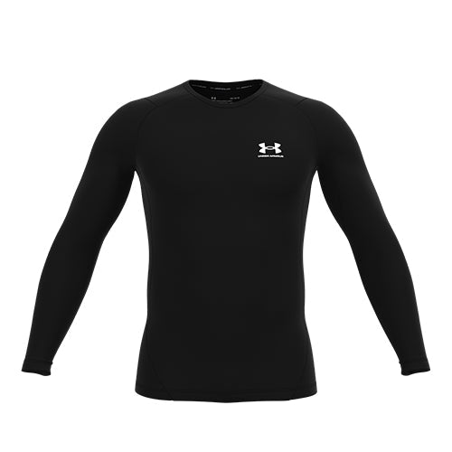 [1361524001S] Under Armour Mens Golf Jersey | Long Sleeve (Black, S)