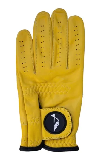 [50895569] Hooked Mens Golf Gloves | Piesang Yellow (Left, S)