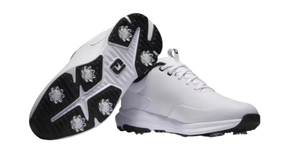 [56958080M] Footjoy Mens Golf Shoes | Tour Rival | White-Black (UK7)