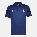 Reebok Mens Golf Shirts | Polo Crushers | Vector | Midnite Navy-White-Gold