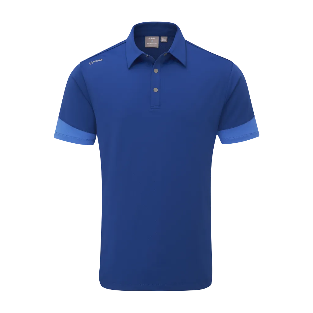 [20TY-C-S] Ping Mens Golf Shirts | TY | Inky-Bright Cobalt (S)