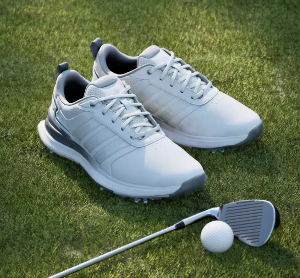 [JQ0901UK7] Adidas Mens Golf Shoes | R2C 26 | White/silver/grey (UK7)