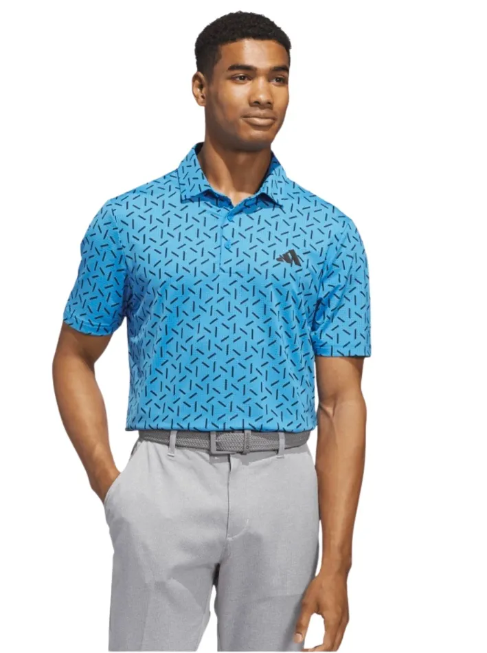 Adidas Mens Golf Shirt | Ultimate Mesh CLM Print | Lurabl