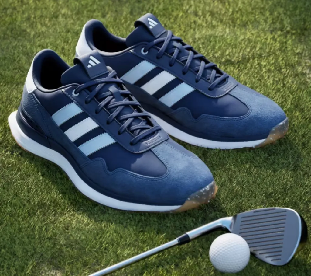 [JR1879UK7] Adidas Mens Golf Shoes | S2G 26 TEXTILE | Navy/White (UK7)