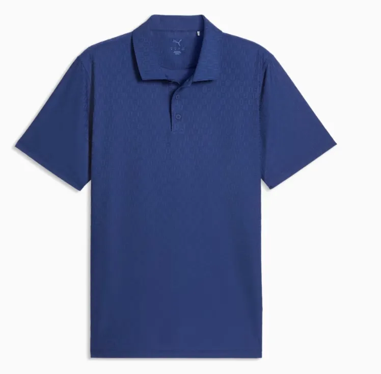 [63515506-S] Puma Mens Golf Shirt | Mattr Geode Polo | Blue Jewel (S)