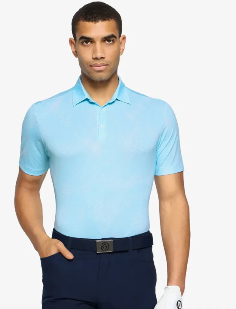 [D01001318759005-S] Galvin Green Mens Golf Shirt | Maguire | Crystal Blue (S)