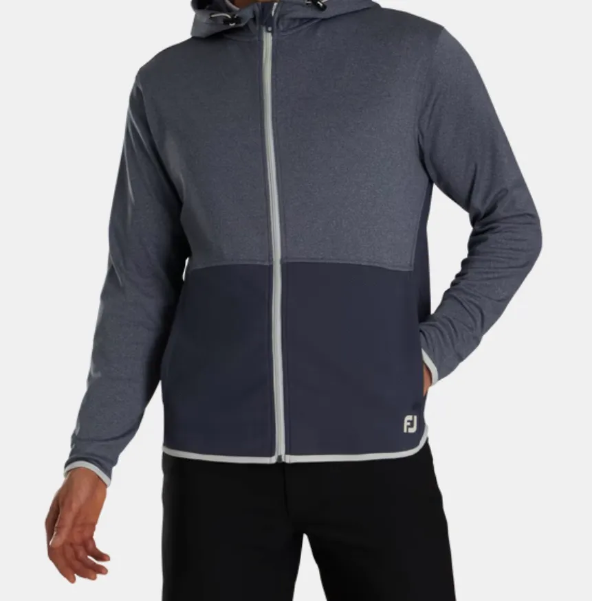 [89936S] Footjoy Mens Golf Jersey | EU Thermoseries Full Zip | Charcoal (S)