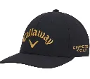 Callaway Mens Golf Cap | Tour Performance | Pro 26 | Black-Gold