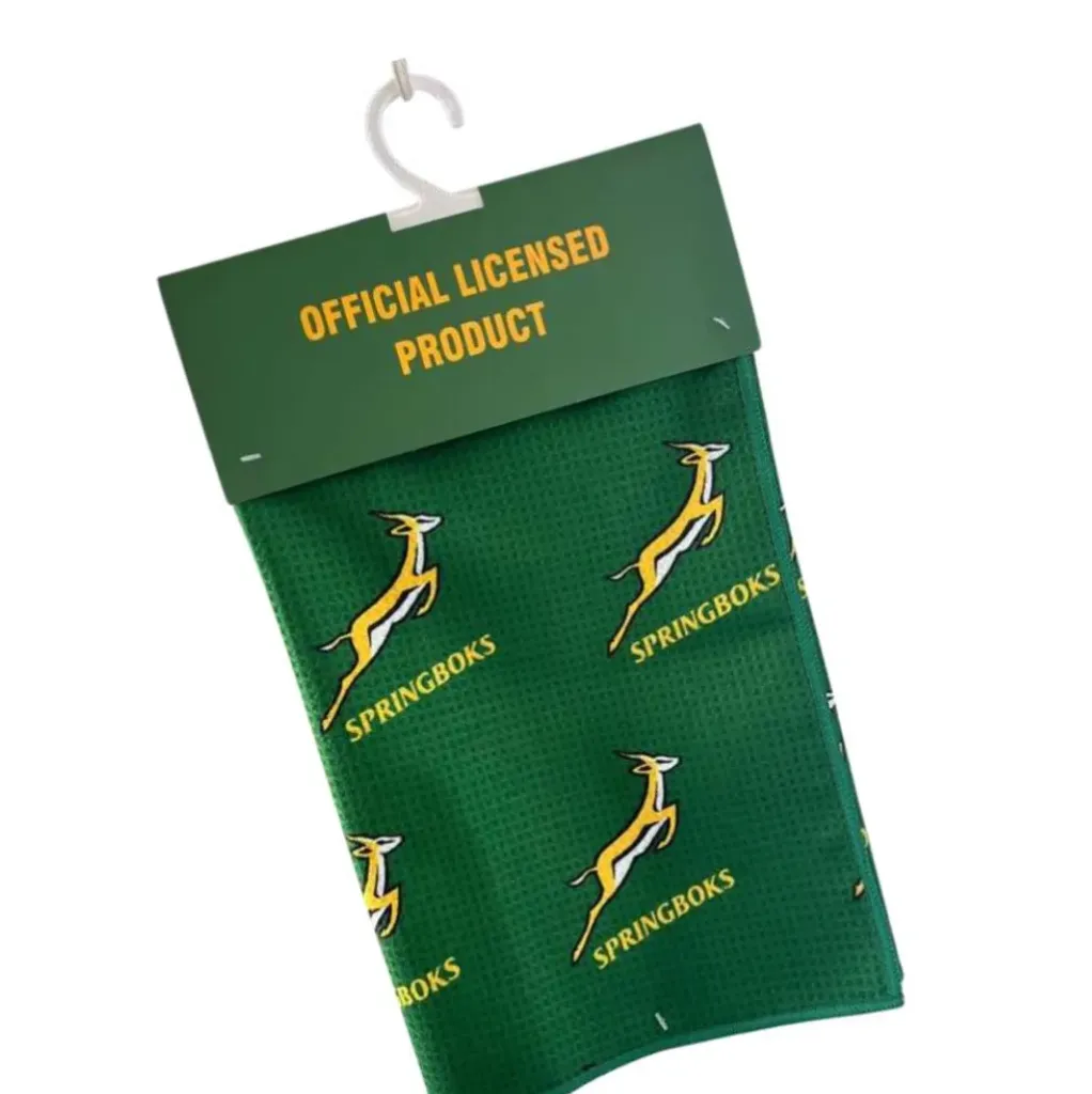 [SBOK-TWL] Official Springbok Accessories | Microfiber Printed Towel